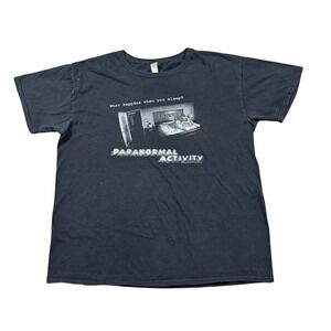 Paranormal Activity Movie 2009  Promo T Shirt What Happens When You Sleep Large